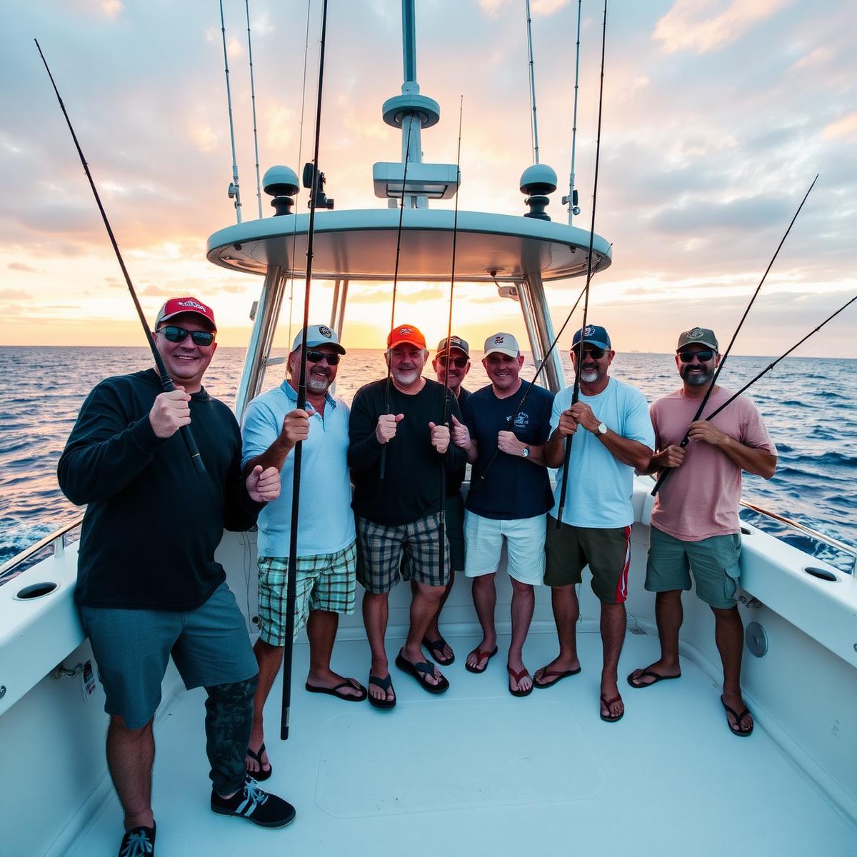 Crew on deck at sunset off Zadar