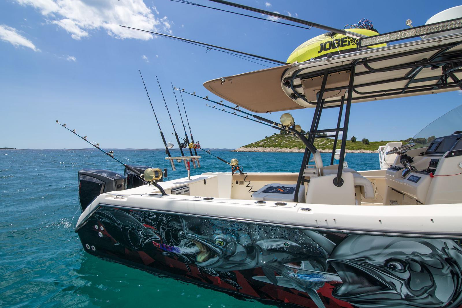Pursuit 28 Open trolling spread in the Kornati islands